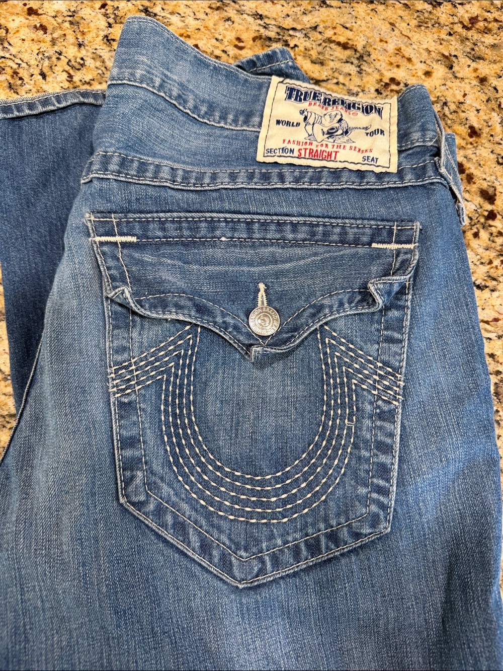 True Religion Straight Leg Jeans